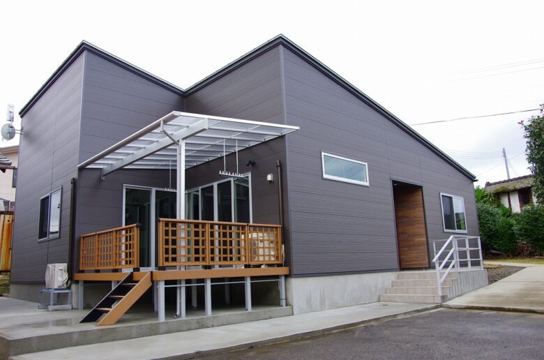 ウッドデッキ 戸建住宅 平屋 新潟プレハブ工業